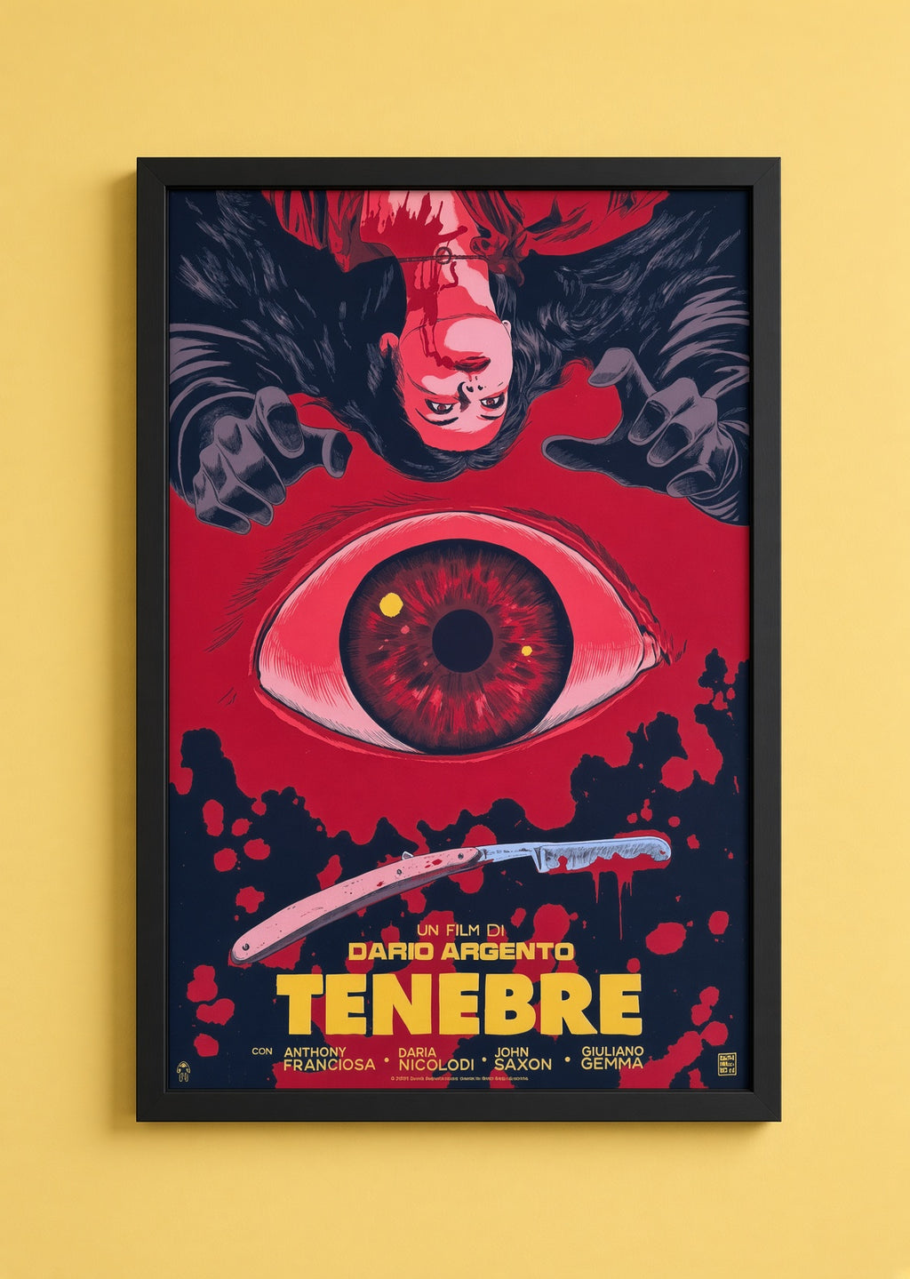 Art print “Tenebre” – Dario Argento Horror Poster A4