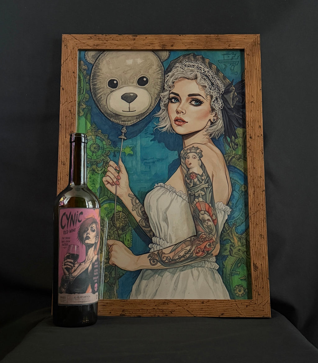 Art print “Ted Ted’s and Mari Marie” – Elegant Steampunk Wall Art