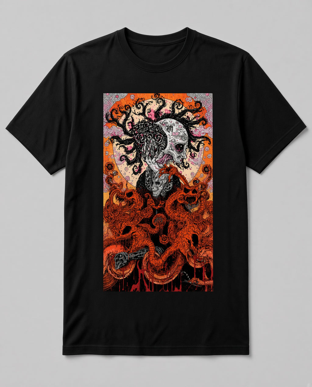 “Gorgo of the Deep” – Dark Surreal Art T-Shirt