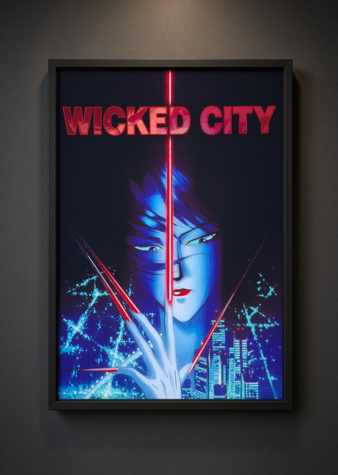 Art print “Wicked City” – Classic Anime Movie Poster A4