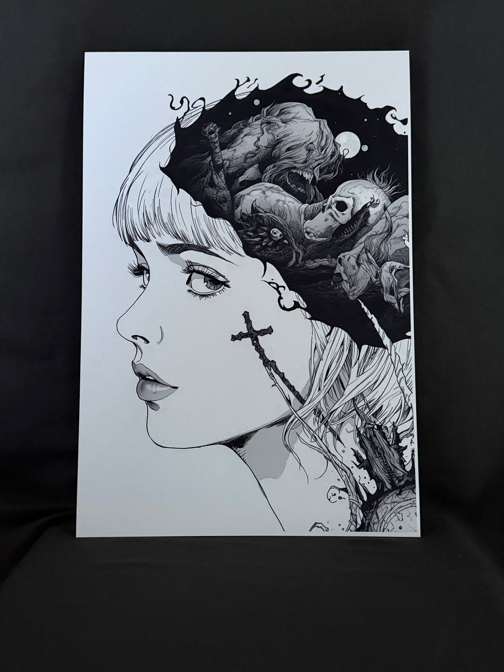 Art print “The Regent of Christendom” – Gothic Horror Witch Print A3+