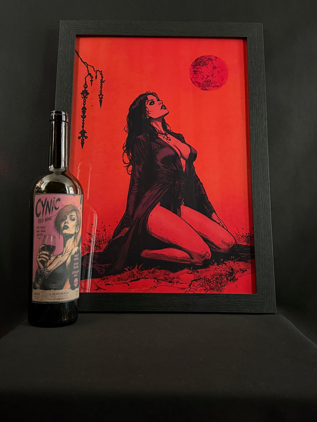 Art print “Amber Witch” – Fantasy Horror Gothic Wall Art A3plus