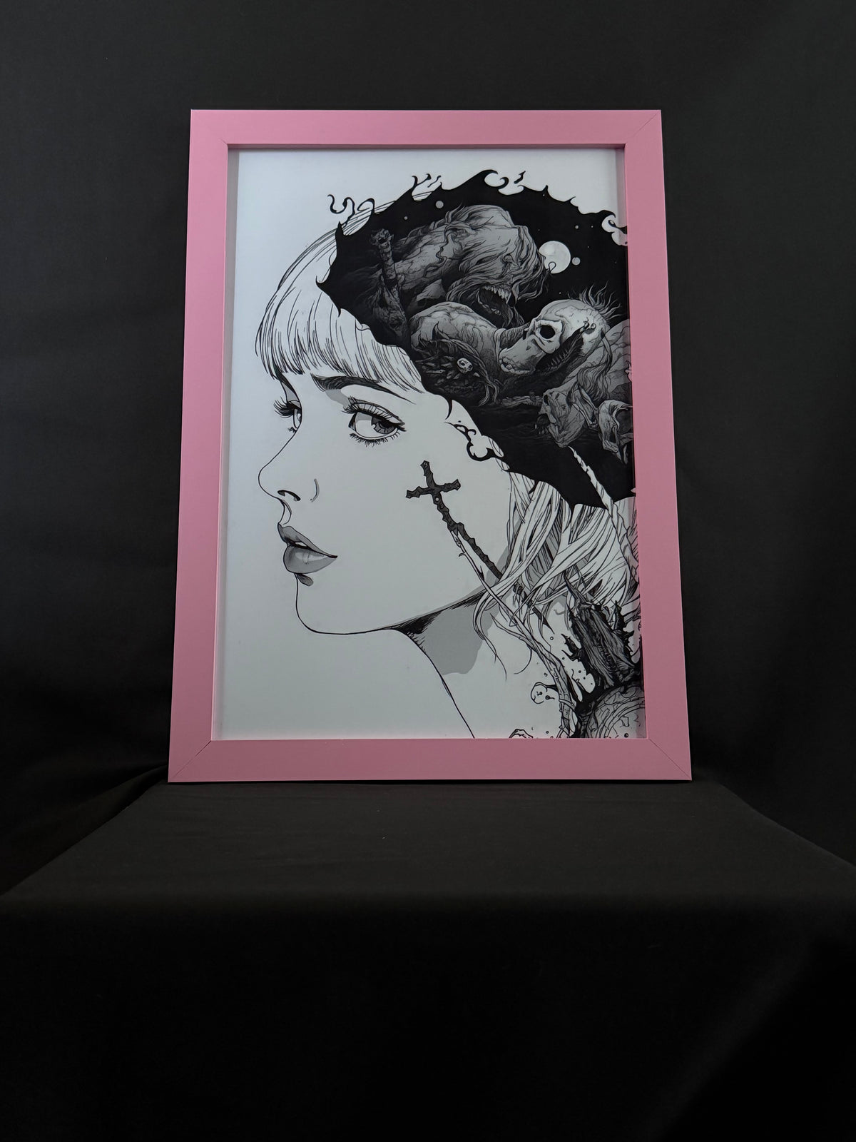 Art print “The Regent of Christendom” – Gothic Horror Witch Print A3+
