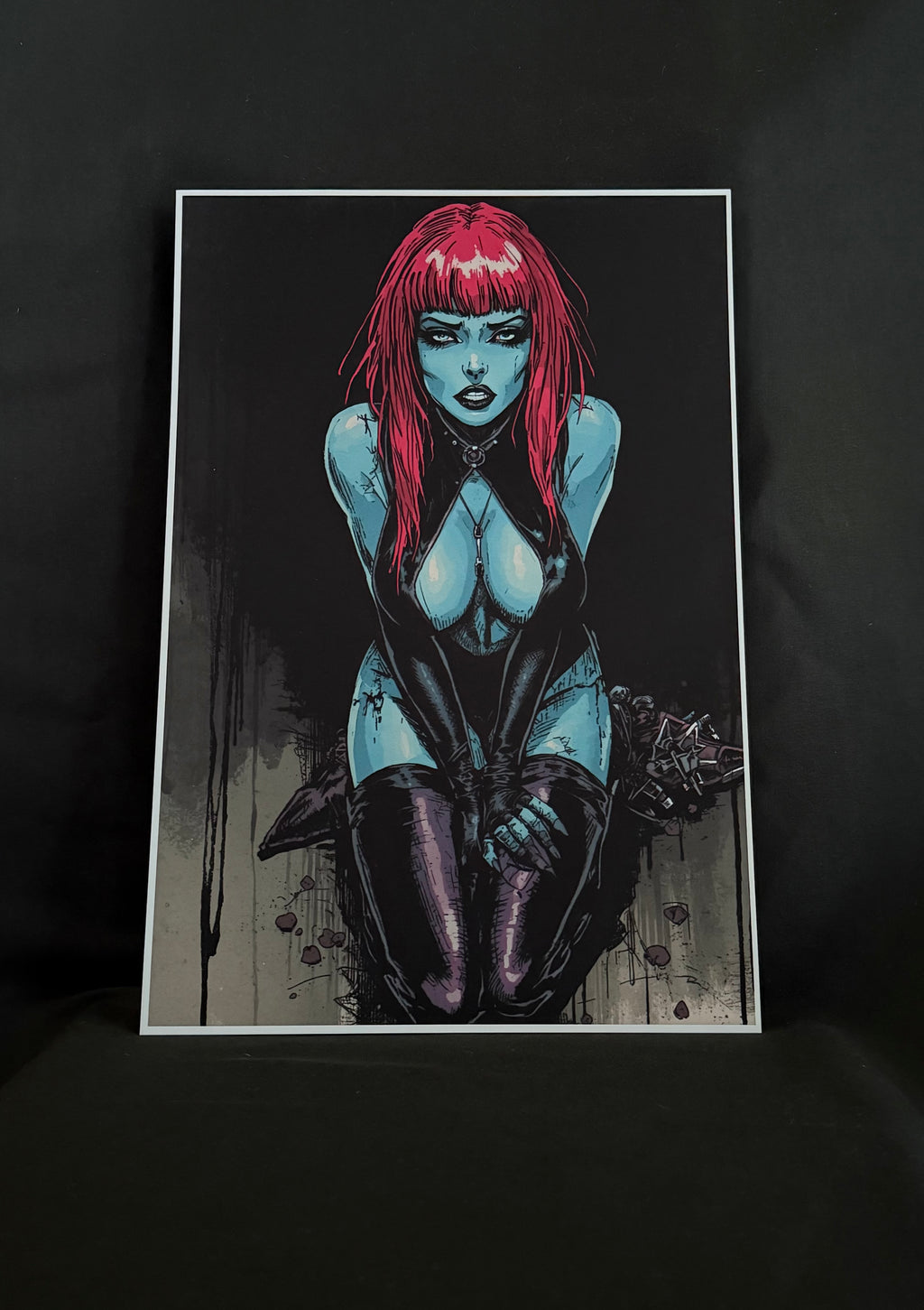 Art print “Kandara” – Cyberpunk Goth Sci-Fi Print A3+