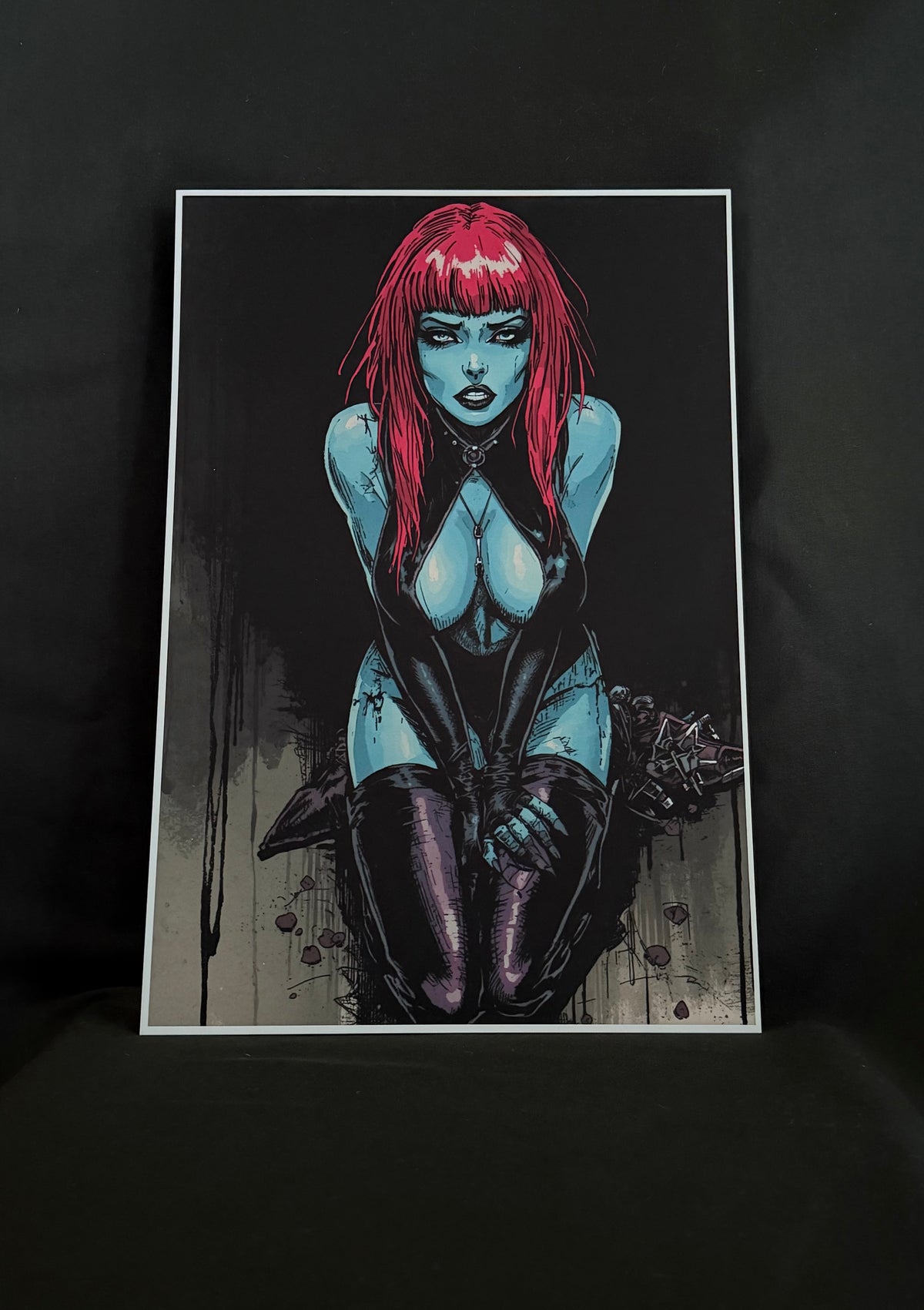 Art print “Kandara” – Cyberpunk Goth Sci-Fi Print A3+