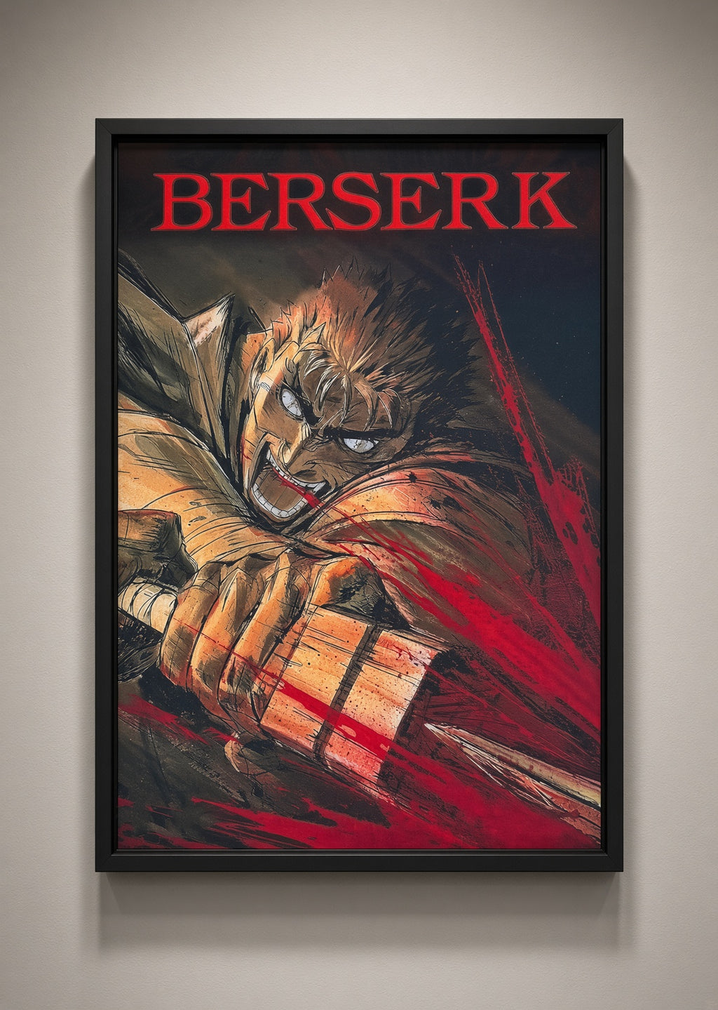 Art print “Berserk” – Classic Dark Fantasy Anime Poster A4