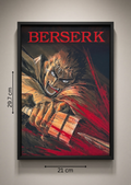 Art print “Berserk” – Classic Dark Fantasy Anime Poster A4