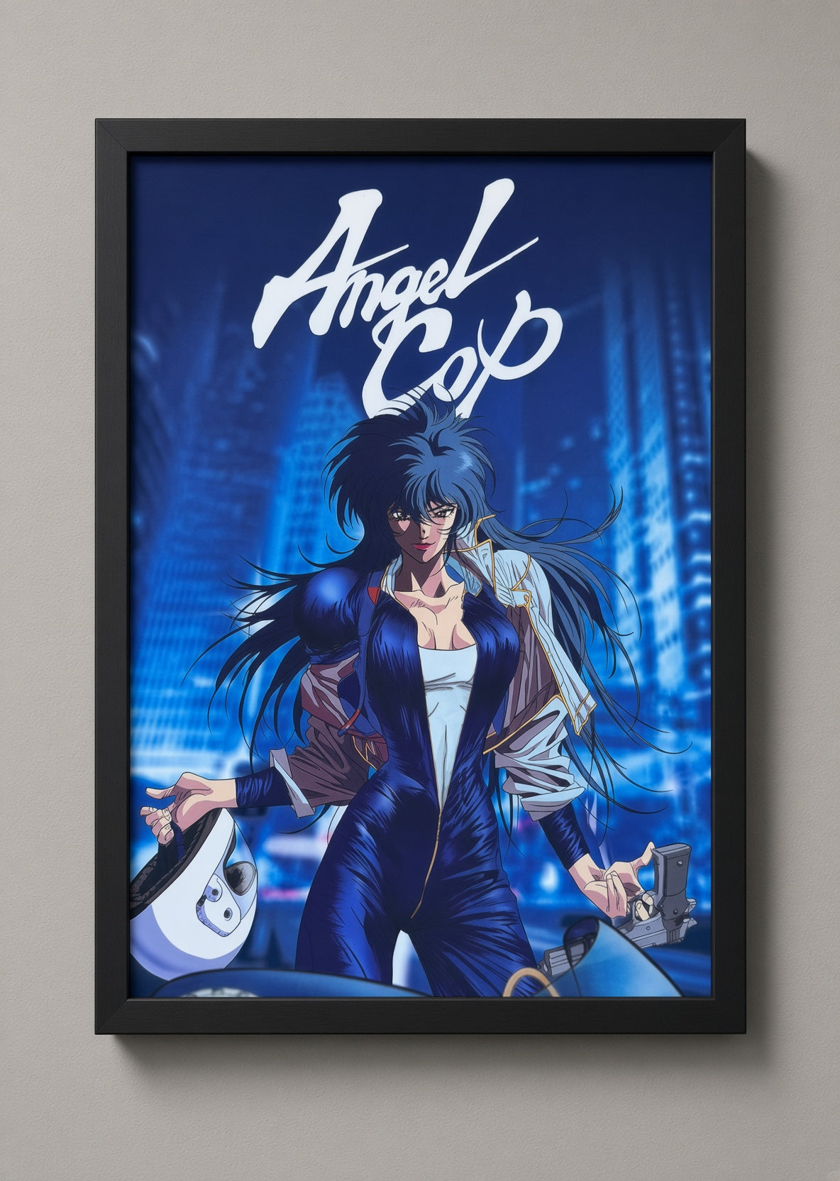 Art print “Angel Cop” – Classic Anime Movie Poster A4