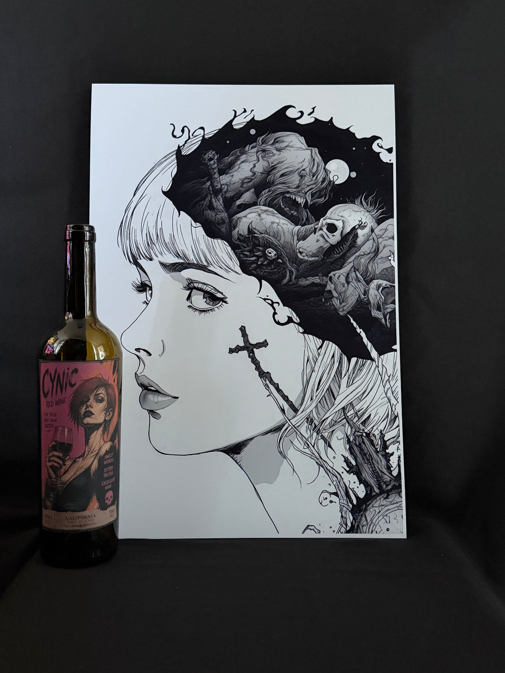 Art print “The Regent of Christendom” – Gothic Horror Witch Print A3+