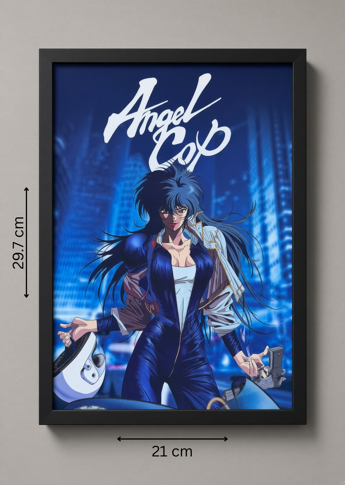 Art print “Angel Cop” – Classic Anime Movie Poster A4