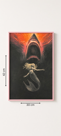 Art print “Dans le noir” – Dark Gothic Mermaid Print