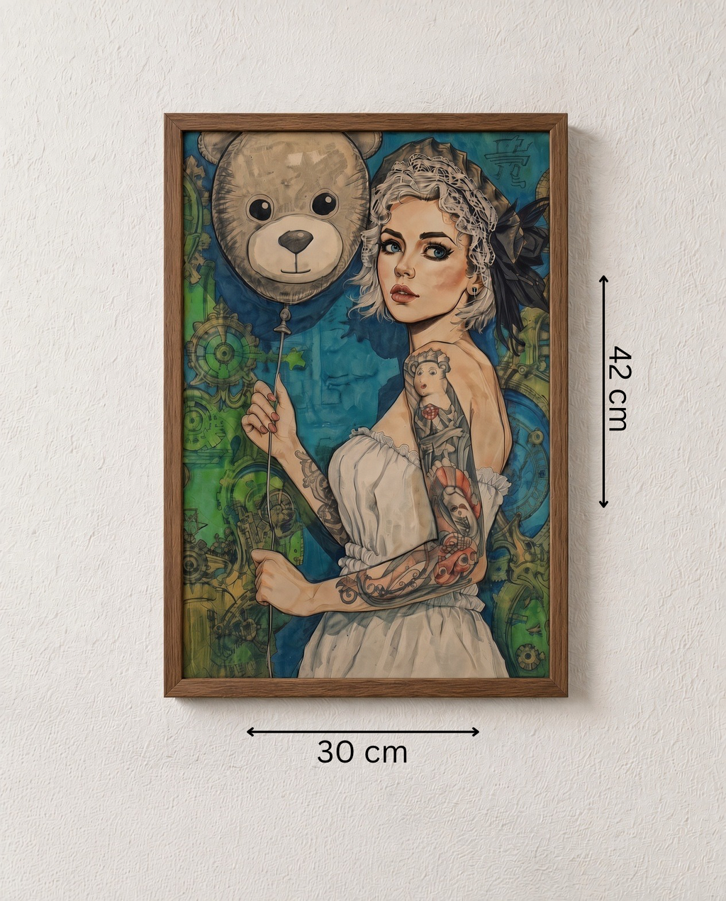 Art print “Ted Ted’s and Mari Marie” – Elegant Steampunk Wall Art