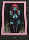 Art print “Kandara” – Cyberpunk Goth Sci-Fi Print A3+