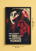 Art print “The Bird with the Crystal Plumage” – Dario Argento Giallo Poster A4