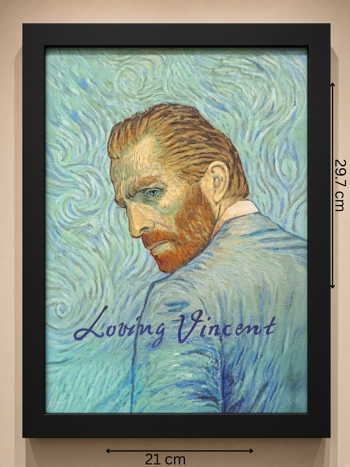 Art print “Loving Vincent” – Van Gogh Portrait Movie Poster A4