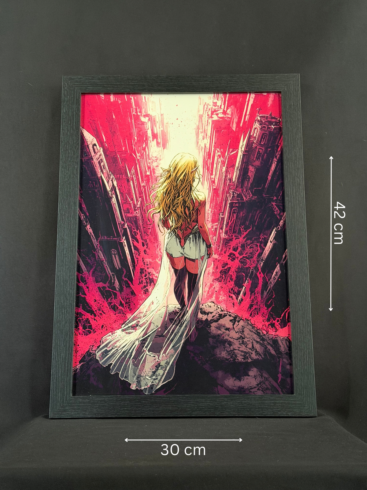 Art print “The City of Angels” – Dark Fantasy Cyberpunk Print A3+