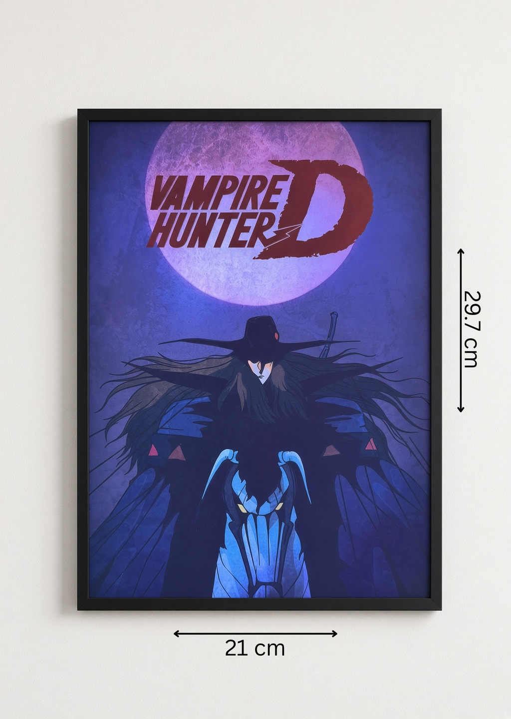 Art print “Vampire Hunter D” – Classic Anime Poster A4