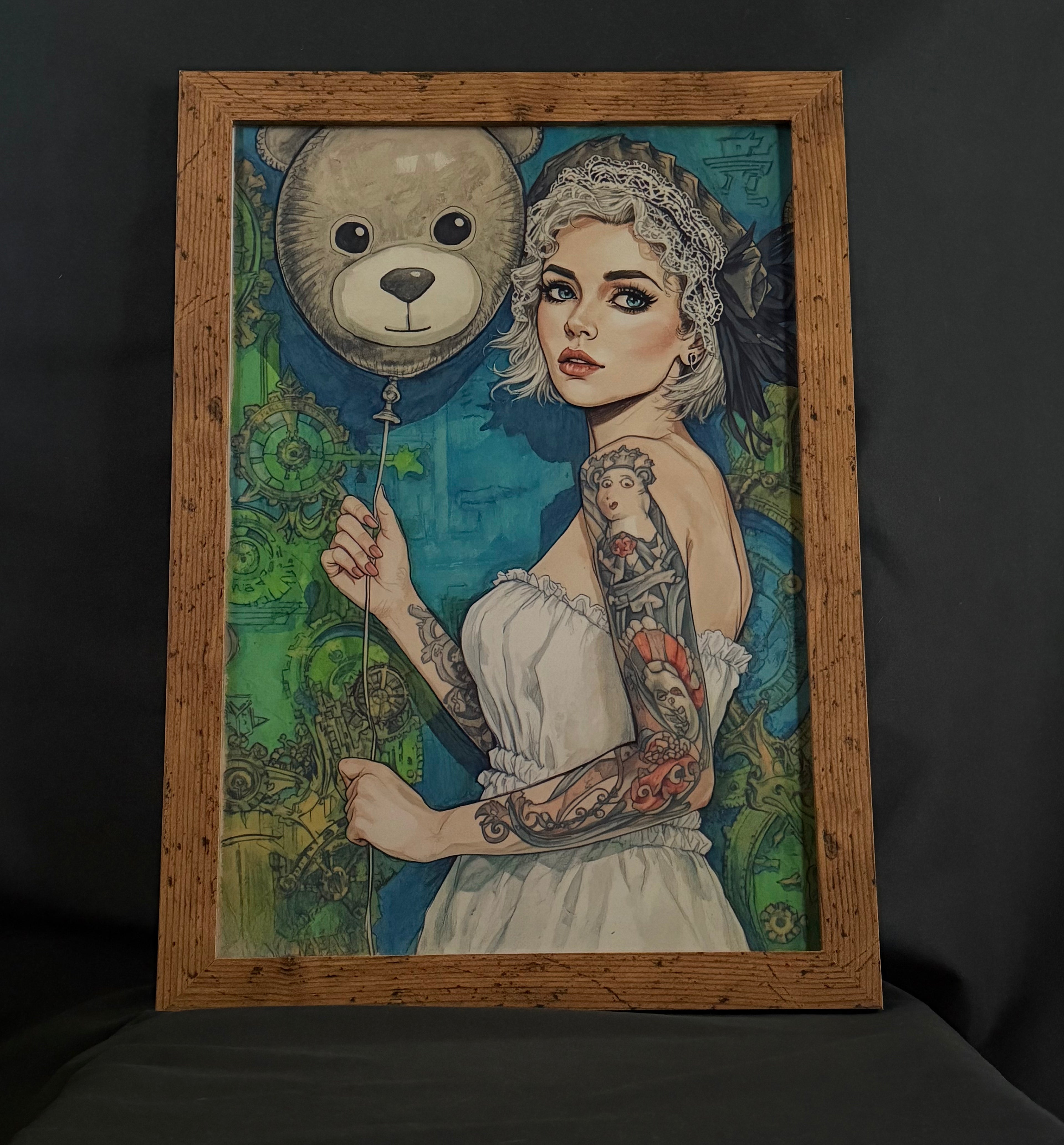 Art print “Ted Ted’s and Mari Marie” – Elegant Steampunk Wall Art